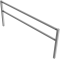 Stationary access barriers | for bolting on site | with top and quarter-bent bar | hot-dip galvanized | total width: 3000 mm
